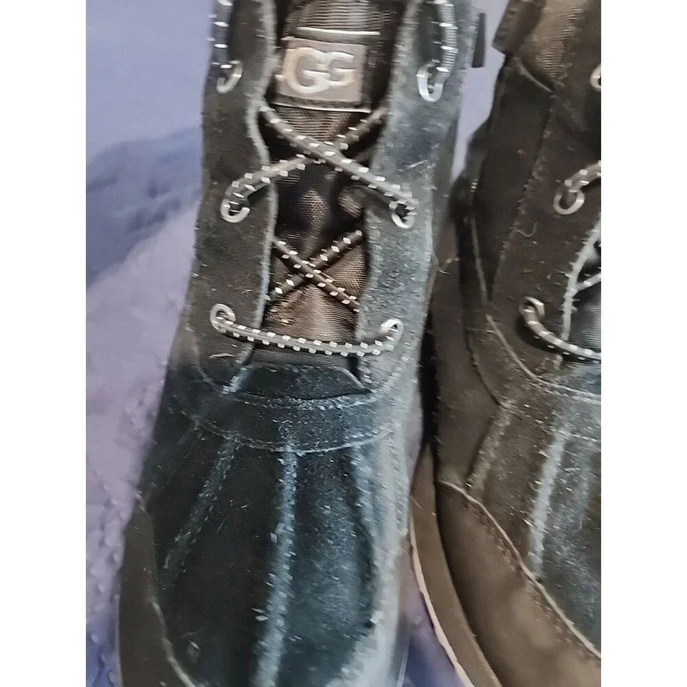 UGG KIDS TURLOCK WP BLACK BOOTS SIZE: 3K STYLE: 1103505K